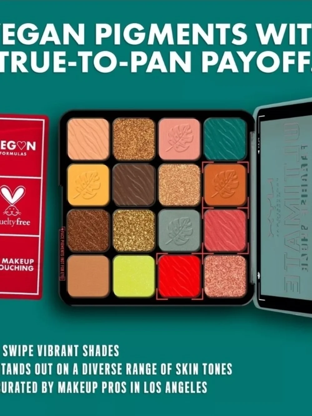 NYX Ultimate Paradise Shock Eyeshadow Palette, Fat Lip Oil & Lippie $45 NWT